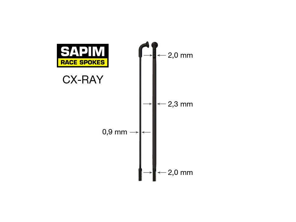 Sapim CX-Ray Spoke - J-Bend